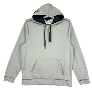 Under Armour Men's Pullover Loose Fit Gray Hoodie Sweatshirt Size L Drawstring